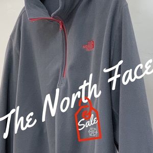 🤩 The North Face Quarter Zip With Red Zipper XL
